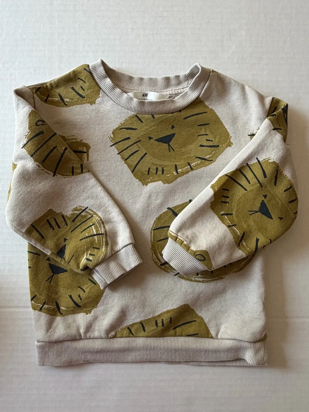 H&M Kids Lion Print Sweatshirt Jogger 2 Piece Set 2-3Y